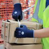 Ge Nitrille Dipped Gloves, Black/Blue, 13 GA, 1Pair, L GG215LC